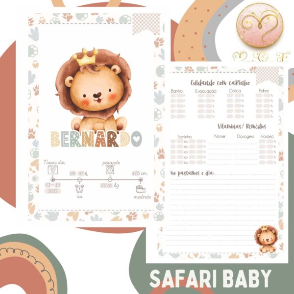 Caderneta de Saúde Safari Baby